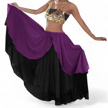 Chiffon 2 layer Belly Dance Skirt C1- Regular Size 2