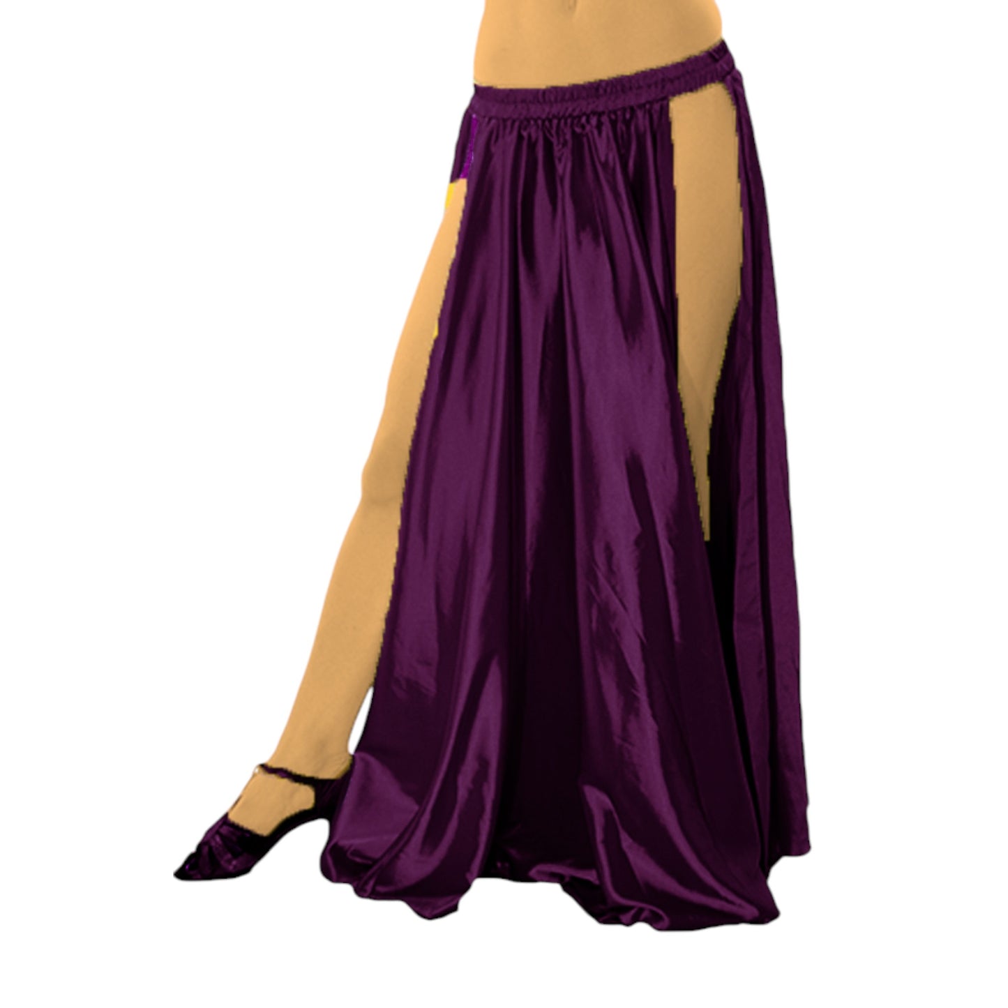 Satin Side slit skirt S36 - Regular Size 3