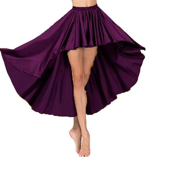 Satin  Asymmetrical Skirt S74 - Regular Size 3