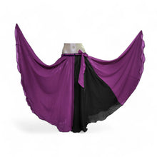 Multi-Color Chiffon Full Circle Skirt | Dynamic Sheer Flow Belly Dance Costume C23