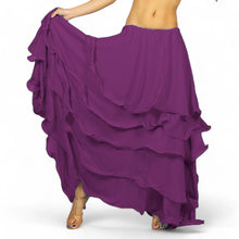 Voluminous! Chiffon 5-Layer Belly Dance Skirt | Full Coverage & Maximum Flow C25