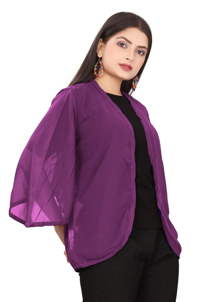 Women Chiffon Shrug / Jacket C51- Regular Size 2