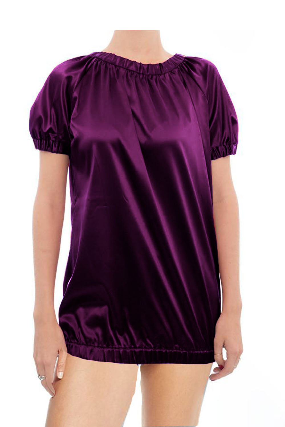 Satin Loose T shirt S106 - Regular Size 3