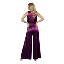 Front Cut Palazzo & Top Set for Women – Wide Leg Slit Pants Co-Ord Outfit, 41 Colors, S–5XL S147