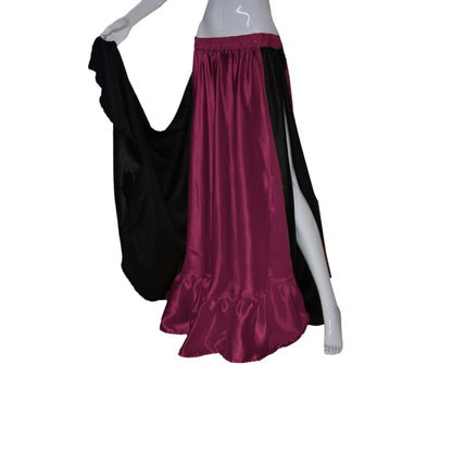 Satin Full Circle with side slit S52 Skirt  - Regular Size 3