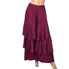 Satin Belly Dance 3 Layer Satin Palazzo Pants S97 - Regular Size 3