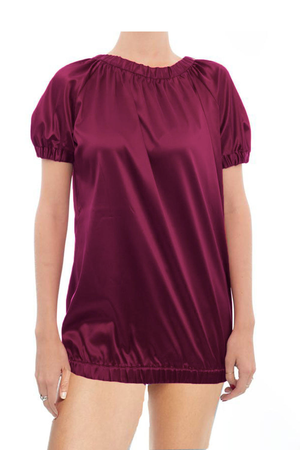 Satin Loose T shirt S106 - Regular Size 3