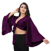 Satin Belly Dance Top Haut Self Tie S29-Regular Size 3