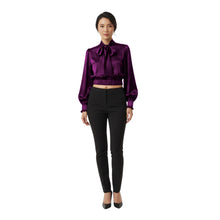 Satin Bow Blouse | Elegant Pussycat Tie Shirt S-3XL | 41 Colors S27