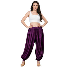 Fluroscent Pink Satin Aladdin Dance Trousers, neon harem pants.