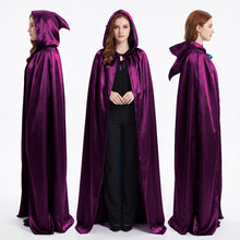 Satin Halloween Hooded Robe Cape – Costume, Cosplay & Party Wear S151