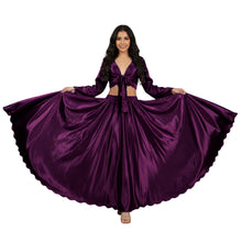 Fosse Satin Belly Dance Costume, unique satin hue set.