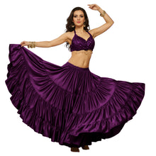 Ultimate Satin 25 Yard 4 Tier Skirt | Belly Dance Gown S-5XL S4