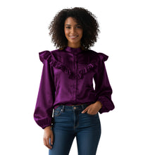 Fosse Satin Classic Button Down, unique elegant shirt shade.