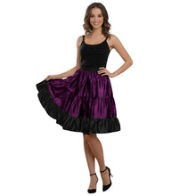 Satin 3-Layer Short Skirt | Tiered Ruffle Party Mini S-3XL S68