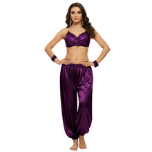Satin Belly Dance Harem Pants | Flowy Trousers S-3XL | 41 Colors S10