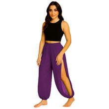 Sheer Chiffon Harem Yoga Pant | Flowing Belly Dance & Layering Trouser Side Cut harem Pant C19