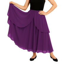 Chiffon 2 Layer Belly Dance Skirt | Flowy Fancy Costume S-5XL C75