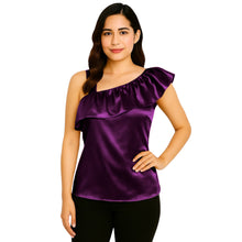 Satin Sleeveless Fancy Top | Party & Evening Wear S-3XL | 41 Colors S87
