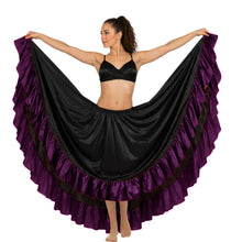 Satin 12 Yard Skirt w/ Frill | Full Volume Dance S-3XL | 41 Colors S22