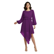 Chiffon Long Asymmetrical Dress | One Peace Party Gown S-5XL C55