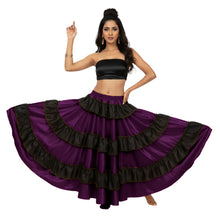 Satin Full Circle Dance Skirt Frill | 360° Flow S-3XL S46