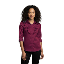 Bliss Satin 3/4 Sleeve Blouse, dreamy vintage color.