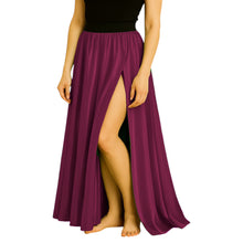 Satin Half Circle Skirt | Side Cut Dance Flow S-3XL | 41 Colors S94