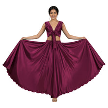 Bliss Satin Full Circle Skirt & Ruffle Top, dreamy dance costume.