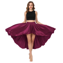 Satin Asymmetrical High-Low Skirt | Flowy Maxi S-5XL | 41 Colors S47