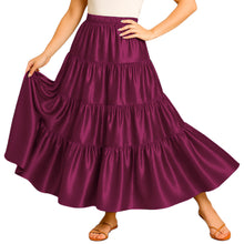 Ultimate Satin 32 Yard 4 Tier Skirt | Pro Belly Dance S-3XL S30