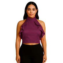 Satin Crop Top | Fancy Party Wear Blouse S-3XL | 41 Colors S92