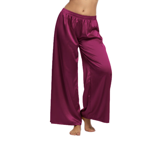 Satin Palazzo Pants | Belly Dance Wide Leg Flow S-3XL | 41 Colors S19