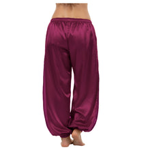 Satin Harem Pants w/ Side Slit | Belly Dance Flow S-3XL | 41 Colors S18