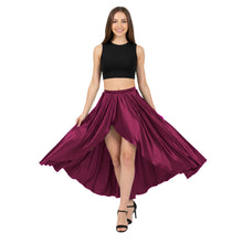 Satin Asymmetrical Wrap Skirt | High-Low Flow S-3XL | 41 Colors S72