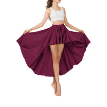 Satin Asymmetrical High-Low Skirt | Flowy Maxi S-5XL | 41 Colors S74