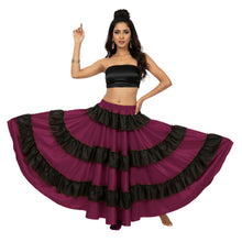 Satin Full Circle Dance Skirt Frill | 360° Flow S-3XL S46