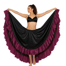 Satin 12 Yard Skirt w/ Frill | Full Volume Dance S-3XL | 41 Colors S22