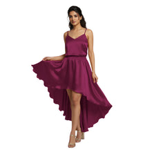 Fosse Satin High-Low Skirt, unique satin shade maxi.