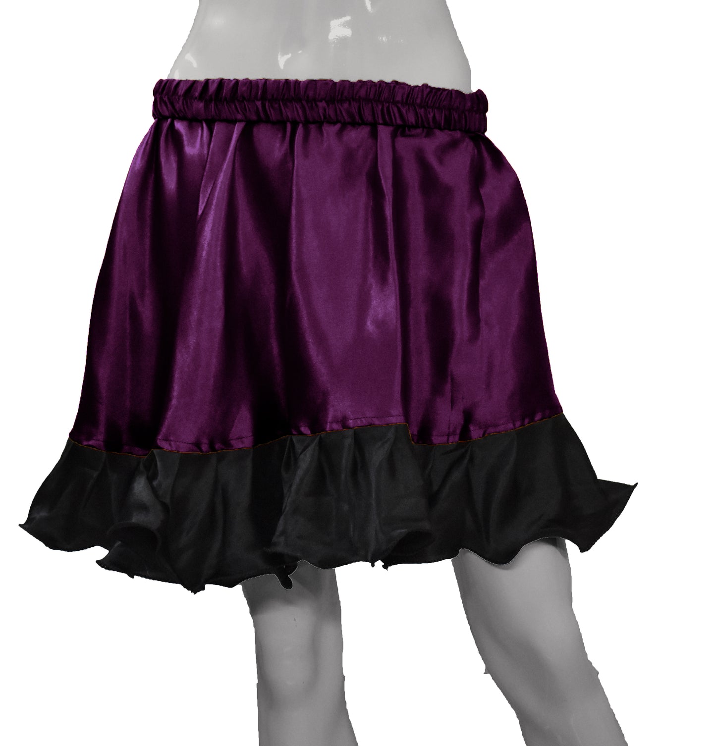 Satin Short skirt with Frill S63 - Regular Size 3