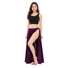 Satin Belly Dance Side Cut Skirt | Side Cut Flow Costume S-3XL | 30 Colors S36