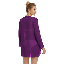 Chiffon Swimwear Cover Up Jacket | Sheer Beach Shrug S-5XL C77