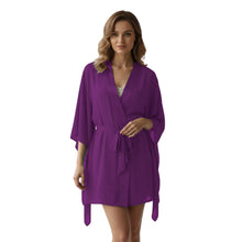 Chiffon Sheer Nightwear Bathrobe | Lingerie Robe S-5XL | 30 Colors C46