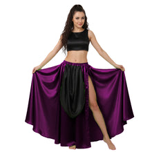 Satin A-Line Skirt w/ Side Slit | Flowy Dance Wear S-3XL | 41 Colors S39