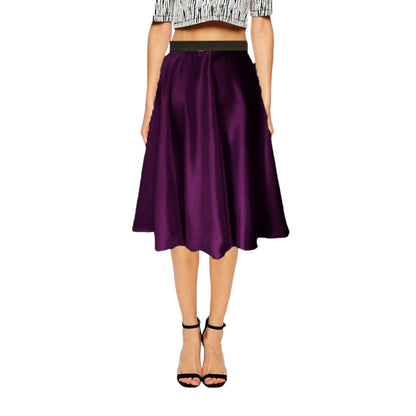 satin midi skirt S35 - Regular Size 3