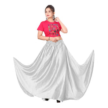 Satin Belly Dance Full Circle Skirt S8-Regular Size 3