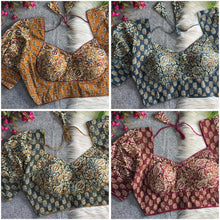 Indian Beautiful Blouse Party wear Desgine Heavy Stitching Heavy Padded RK-2