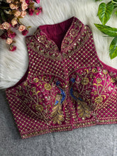 New Indian Wedding Wear and Designer Blouses Wear Heavy Italian Silk Blouse RK-1