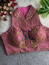New Indian Wedding Wear and Designer Blouses Wear Heavy Italian Silk Blouse RK-1
