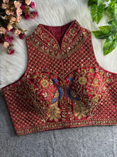 New Indian Wedding Wear and Designer Blouses Wear Heavy Italian Silk Blouse RK-1